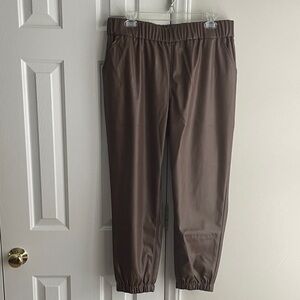 Faux leather joggers.  NWOT